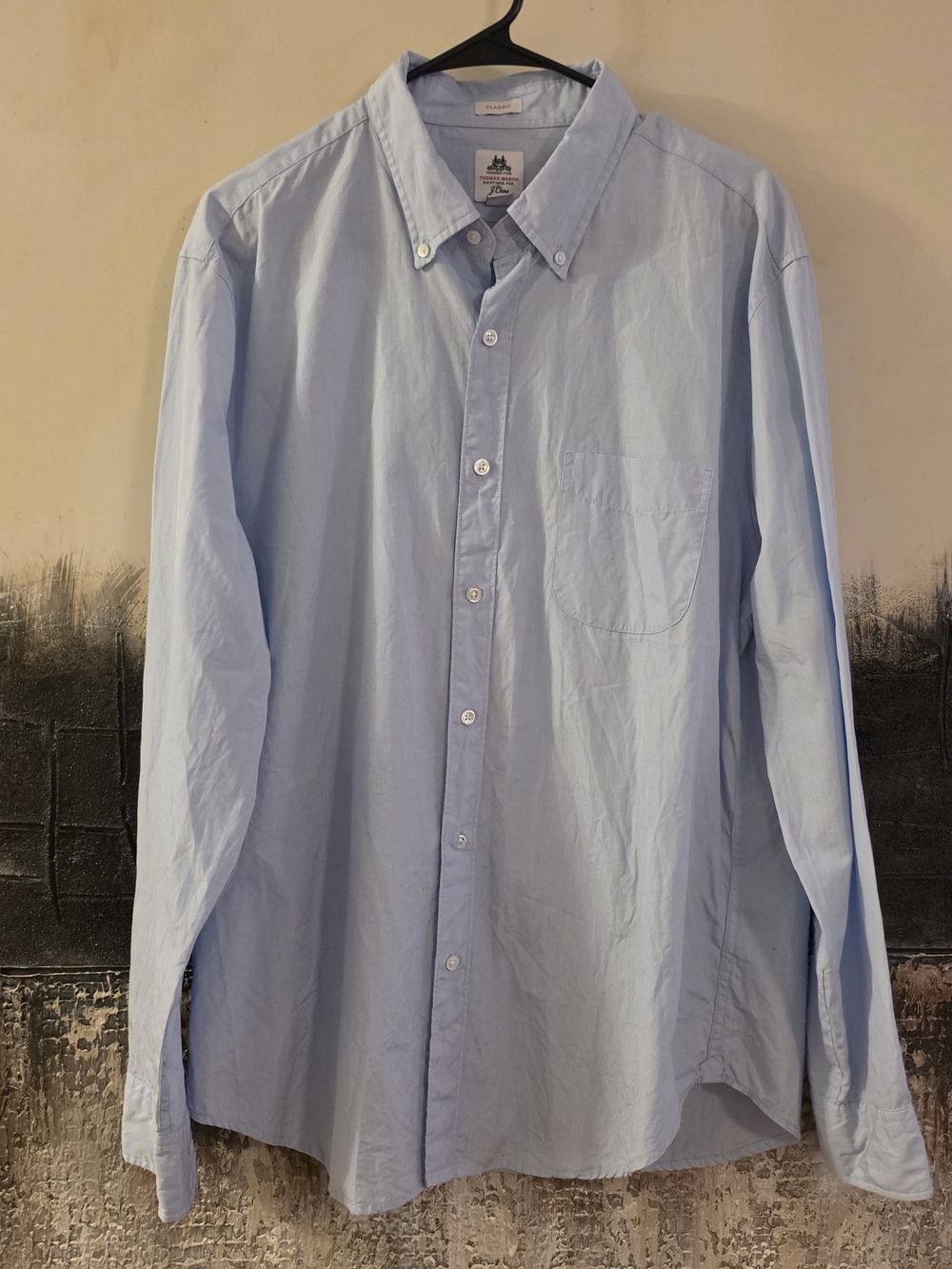J. Crew Men's Pale Blue Button-Down Shirt